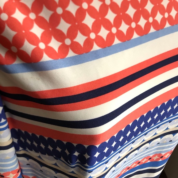 Eliza J geometric dress with zipper back - Picture 4 of 6